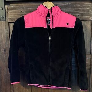 Limited Too Pink and Black Fleece Jacket